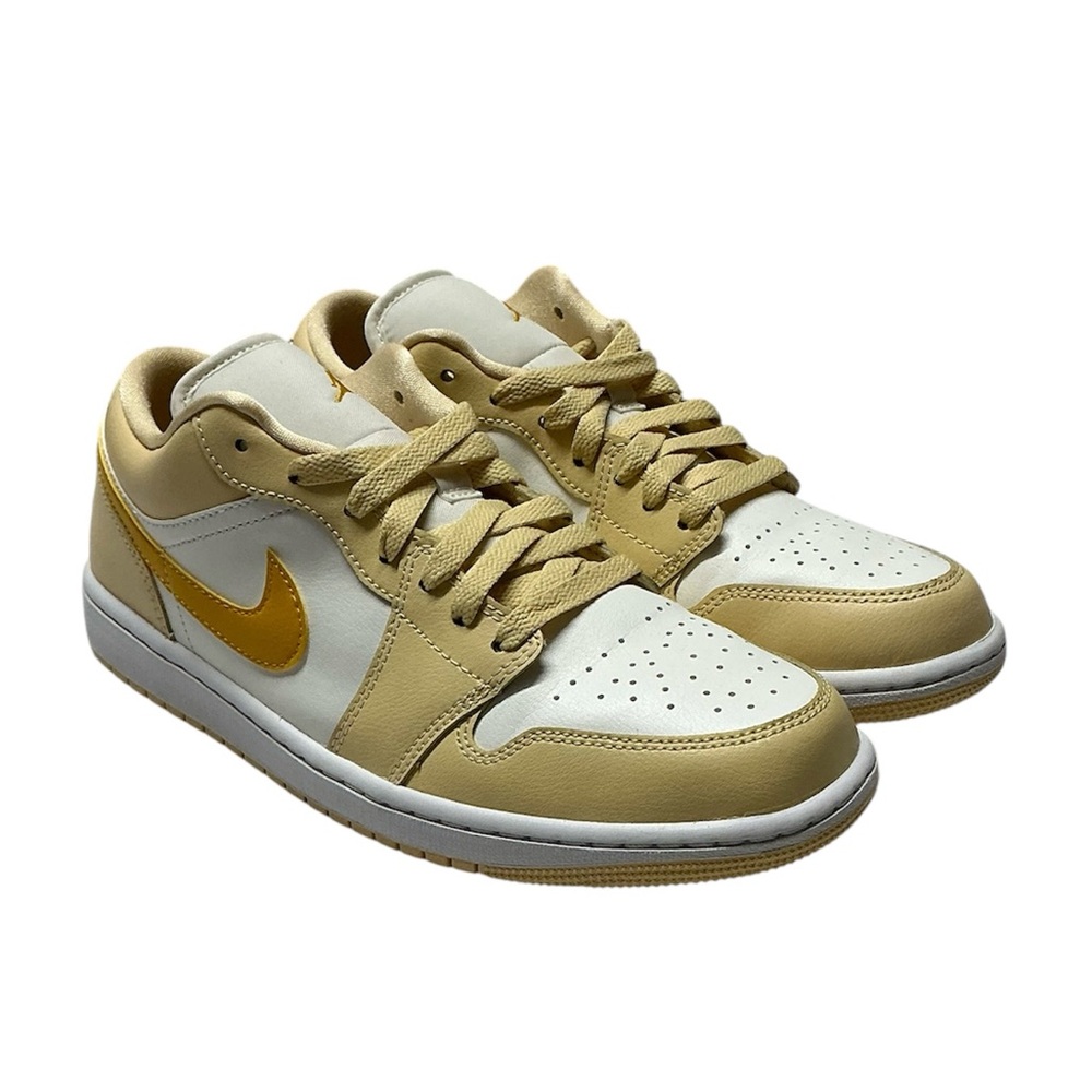Nike Women’s Air Jordan 1 Low Sail Yellow Ochre’ - Picture 2 of 10
